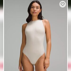 Wundermost Nulu High-neck Sleeveless Bodysuit Mojave Tan L